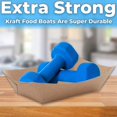 thumbnail image 4 of Avant Grub 3lb Kraft Brown Extra Sturdy Disposable Rectangular Paper Food Trays, 50 Ct, 4 of 7