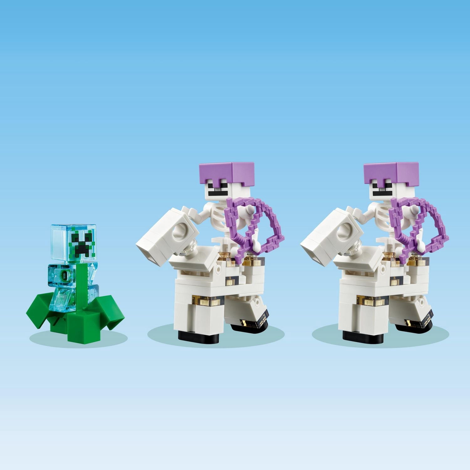 LEGO Minecraft The Iron Golem Fortress 21250 Building Toy Set, Playset Featuring a Crystal Knight and Golden Knight, A Fortress and a Giant Golem, Build and Display Minecraft Toy for 9 Year Old Kids