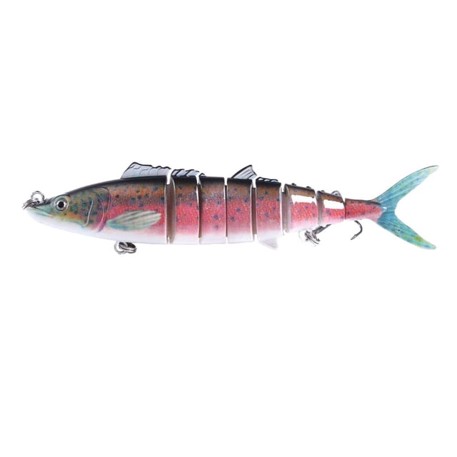 Multi Jointed Minnow Swim Crank Pink