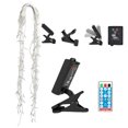 thumbnail image 4 of Chmadoxn Solar Lights Outdoor Solar LED Curtain Light, 8 Modes,IP68, Clip Type Solar Panel - USB Chargeable + Remote Control (Mode Display/Power Display) Soft Light Strip, Outdoor Solar Lights, 4 of 9