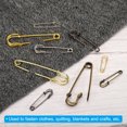 thumbnail image 5 of Uxcell Safety Pins 3.94 Inch Large Metal Sewing Pins Black 10Pcs, 5 of 5