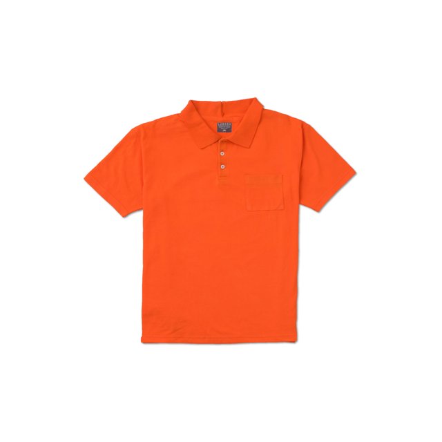Men's Adaptive Polo Half Sleeves Orange T-Shirt