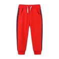 thumbnail image 1 of MIASHUI Pantalons de Jogging Décontractés pour Garçons et Filles, Bas d'Entraînement Élastiques à Cordon, Rouge, 3-4 Ans, 1 of 4