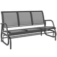 thumbnail image 1 of Outsunny 3-Seat Outdoor Glider Chair, Patio Rocking Chair, Grey, 1 of 10