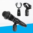 thumbnail image 2 of Universal Microphone Clip Clamp with Adapter for Handheld Mic Mount Holder Stand, 2 of 9