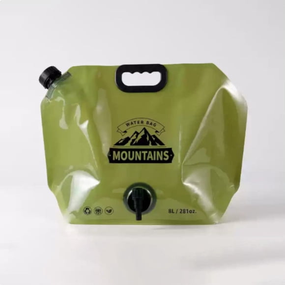 Foldable Water Storage Container 8L Large Capacity Multifunctional Foldable Outdoor Water Bag Can Be Used For Washing Hands Washing Fruits Reusable Material Long Term Us