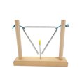 thumbnail image 1 of Labymos 6-inch Triangle Instrument with Striker and Wood Stand Musical Steel Triangle Early Educational Percussion Instrument, 1 of 7