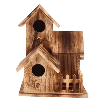 Garden Decoration Outdoor Birdhouse Wood Bird House, Birdhouse, For Birds Parrots Swallows Other Wild Animals