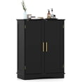 thumbnail image 1 of Costway Armoire de Rangement au Sol Organisateur de Rangement Moderne avec Tablettes Ajustables et 2 Portes, 1 of 10