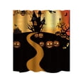 thumbnail image 1 of Halloween Themed Digital Printed Shower Curtain, Bathroom Waterproof Curtain, 1 of 1