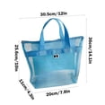 thumbnail image 3 of Yrmaups Sac de Plage en Maille, Grand Sac à Main Portable, Rangement de Piscine de Voyage, Sac de Transport Résistant au Sable pour Serviettes Jouets, Sac d'Équipement de Plage, 3 of 6