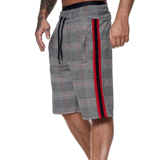 Dvkptbk Maillots de Bain Courts pour Hommes à Séchage Rapide Imprimés avec Poches, Maillots de Bain pour Surf, Rafting, Pêche, Randonnée, Shorts de Fête - Soldes d'Été Liquidation