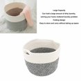 thumbnail image 3 of Collapsible Laundry Hamper, Foldable Laundry Basket Mess Proof Multipurpose Large Capacity  For Home White, Grey,White, Black White, 3 of 8
