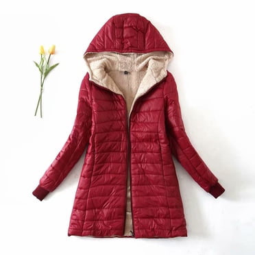 Women's Lined Fleece Rain Jacket Winter Outdoor Waterproof Hooded Raincoat Ladies Snow Warm Ski Jackets Solid Color