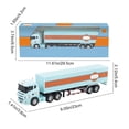 thumbnail image 2 of Alloy Car Model 1:64 Scale, Small Trailer Container Truck with Pull Back Action, Diecast Toy Car Model Ornament for Collectors, Car Model, 2 of 6