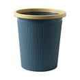 thumbnail image 2 of Small Trash Can with Lid | Press Top Wastebasket for Bathroom, Kitchen, or Office | Plastic Garbage Bin with Bag Holder | Compact Step-On Trash Can for Small Spaces, Dorm, or RV, 2 of 9