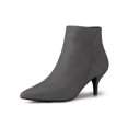 thumbnail image 1 of Unique Bargains Bottines à Talon Aiguille à Bout Pointu à Fermeture Éclair pour Femmes, 1 of 7