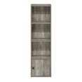 thumbnail image 4 of Furinno Luder Bibliothèque à 4 Niveaux avec Armoire de Rangement à 1 Porte Chêne Français, 4 of 8