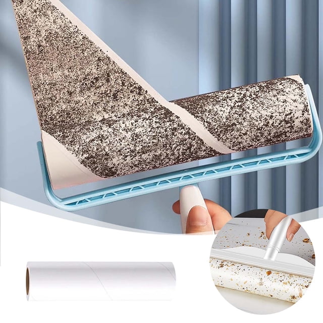 Lint Remover Replacement Paper Roll For Sticky Dusting Roller 10 16 19 24cm Sizes For Hair And Removal Suit Brush Sticky Roller for Clothes Laundry Room Gadgets Small Rake for Carpet Blanket Brush