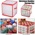 thumbnail image 2 of Boîte de Rangement pour Boules de Noël Boîte de Rangement pour Décorations de Noël Boîte de Rangement Transparente pour Boules de Sapin de Noël Boîte de Rangement Pliable en PVC pour Décorations de Noël jusqu'à 64, 2 of 8