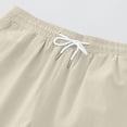 thumbnail image 2 of Plebaso Mens Casual Shorts Elastic Waist Summer Shorts Drawstring Solid Color Lounge Shorts with Pockets, 2 of 6