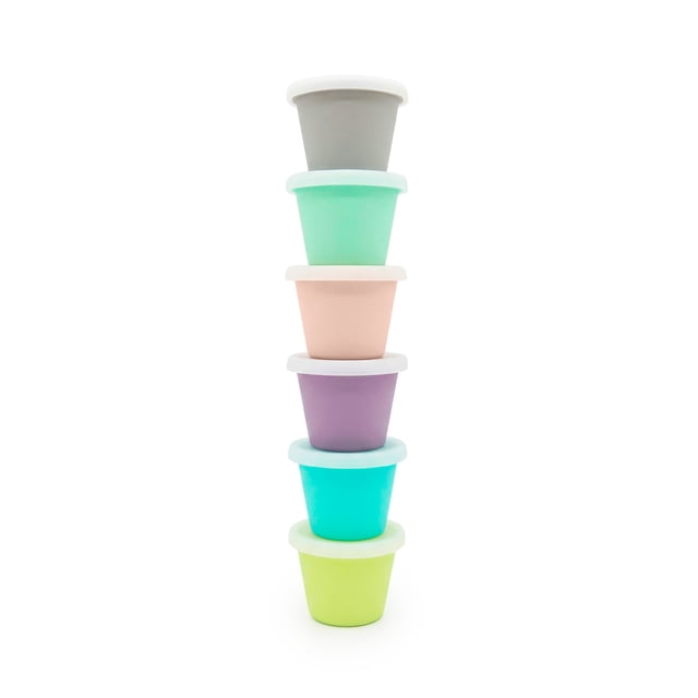 Melii Silicone Food Storage Containers 4 oz 6 pack