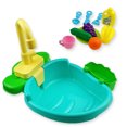 thumbnail image 2 of Wweixi Experience Safe And Imaginative Play With Kitchen Play Sink Gift Fun Play Wash Up Kids Kitchen Set Orange, 2 of 6