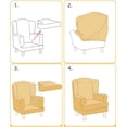 thumbnail image 3 of CHOK Chair Covers Slipcovers Stretch Wing Chair Covers Slipcovers Wingback Sofa Covers Armchair Covers Furniture Protector For Wingback Chair, 3 of 5