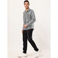 thumbnail image 4 of Unique Bargains Big & Tall Men's Leopard Print Button Down Long Sleeve Shirt, 4 of 6