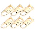 thumbnail image 2 of 6 PCS Zipper Pull Replacement Handle Mend Fixer Zipper Tab Zipper Sliders Zipper Golden S, 2 of 9