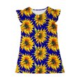 thumbnail image 4 of RXIRUCGD 2025 Vêtements d'Été pour Enfants Robe d'Été à Manches à Volants pour Filles 4-14T, 4 of 7