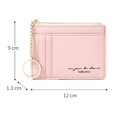 thumbnail image 4 of Pochette à Cartes Fermeture Éclair Rangement Faux Cuir 8 Compartiments pour Femmes Hommes Sac à Main Quotidien, 4 of 11