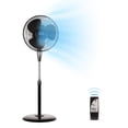 thumbnail image 1 of Black + Decker 16” Stand Fan with Remote & Round Base, Black, 1 of 7