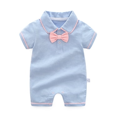 Ketyyh-chn99 Baby Bodysuit Rompers Baby Girl Summer Outfit Boys Short Sleeve Bodysuit Printed Pants Outfits B,6-9 Months