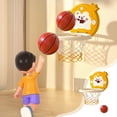 thumbnail image 2 of Yellow Basketball Hoop Toy With Sensing Scoring Voice Encouragement For Indoor Kids Play, 2 of 6