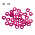 thumbnail image 3 of Unique Bargains 30packs Countersunk Washer M3 Anodized Aluminum Alloy Finishing Washers, Pink, 3 of 4