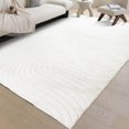 thumbnail image 1 of phonzenuo 8x10 Area Rugs for Living Room, Machine Washable Non Slip Vintage Retro Rugs, Low Pile Lightweight Chenille Print Indoor Rug for Bedroom, Dining Room, Home Office(Warm Grey/Blue, 8x10), 1 of 6