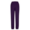 thumbnail image 4 of AherBiu Pantalon de Survêtement en Molleton pour Femmes, Ample, Taille Haute, Décontracté, Athlétique, Joggers avec Poches, Course, Gym, Entraînement, Pantalon, 4 of 5