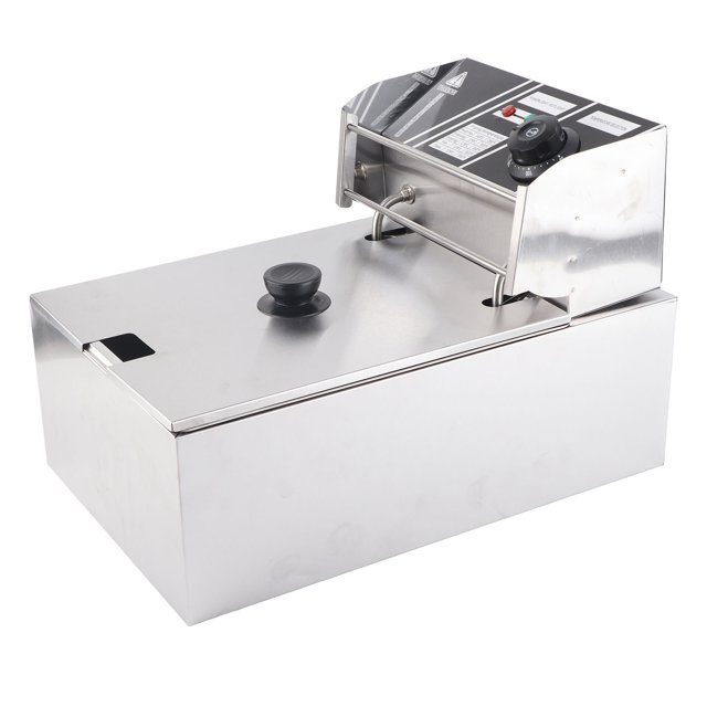 Deep Fryer,Stainless Steel Electric Deep Electric Deep Fryerwith Basketand Lid Deep Fryerwith Basket High Capacity