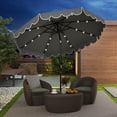 thumbnail image 2 of Gymax Parasol de Patio Solaire de 9,3 Pi avec 32 Lumières DEL et Réglage d'Inclinaison, 2 of 10