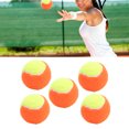 thumbnail image 4 of Rubber Elastic Balls, Pressure Relief Wear Resistant Tennis Ball Set Environmental Friendly  Resilience 5PCS 6cm Diameter  For Water Activities Orange, 4 of 8