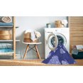 thumbnail image 2 of Ahgly Company Tapis d'Intérieur Lavable à la Machine, Carré, Transitionnel, Bleu Ciel, Tapis de Zone, 8 Pieds Carré, 2 of 7