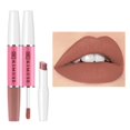 thumbnail image 1 of Brillant à Lèvres Mat 2 en 1, Gloss Longue Tenue Imperméable en Velours, Brillant à Lèvres Hautement Pigmenté, Ne Colle Pas au Verre et Ne Déteint Pas, Rouge à Lèvres Maquillage pour Femmes et Filles (Couleur:10), 1 of 7
