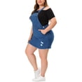 thumbnail image 4 of GRACE & GRANDEUR Robe à Bretelles Décontractée en Denim pour Femme Grande Taille à Bretelles Ajustables 2X Bleu Denim, 4 of 7