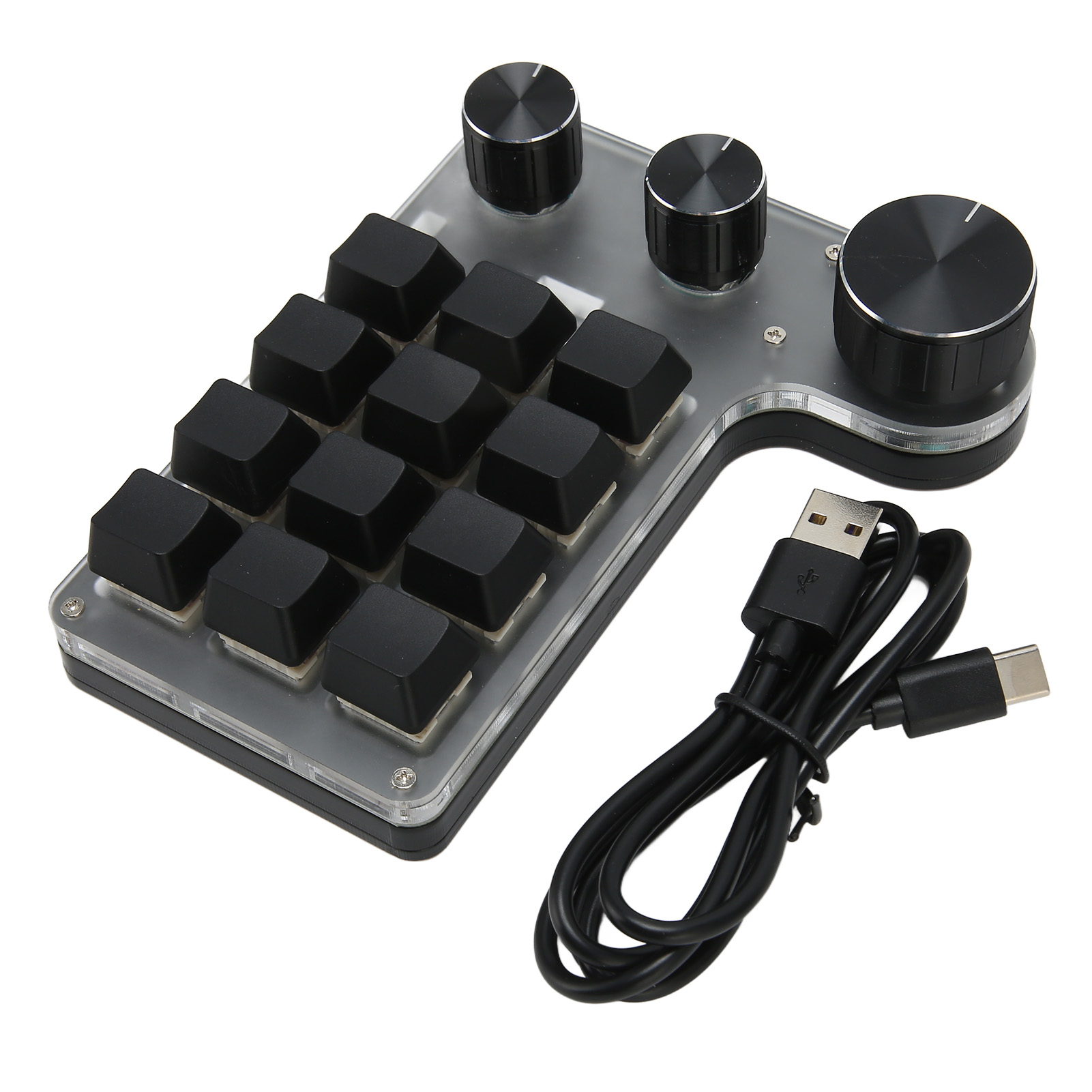 Macro Keyboard,12 Keys Mechanical Keyboard One Handed Programmable Mechanical Keyboard One Handed Mechanical Gaming Keypad Top-Notch Performance
