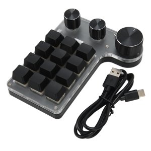 Clavier macro,12 Clés Clavier mécanique à une main Clacher mécanique programmable à une seule main Clavardage mécanique à jeu Performance Top-Notch