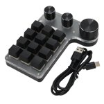 Macro Keyboard,12 Keys Mechanical Keyboard One Handed Programmable Mechanical Keyboard One Handed Mechanical Gaming Keypad Top-Notch Performance