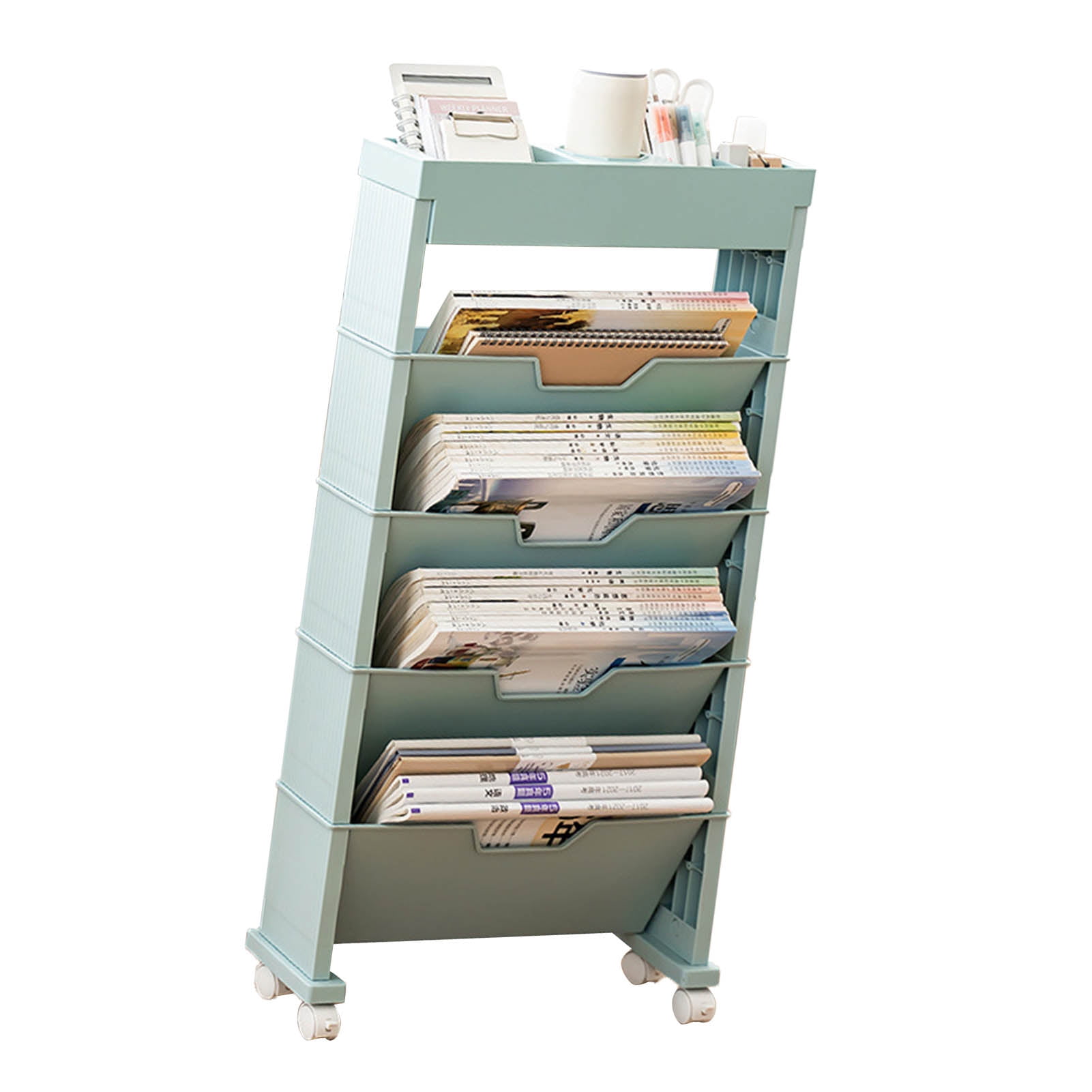 Classroom Book Rack,Classroom Bookshelf Multilayer Foldable Book Storage Shelf Book Storage Shelving Industry-Leading Standards