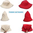 thumbnail image 3 of ORUYROP Bucket Hat for Women Men, Reversible Cotton Summer Sun Beach Fishing Cap Solid Color Style, 3 of 5