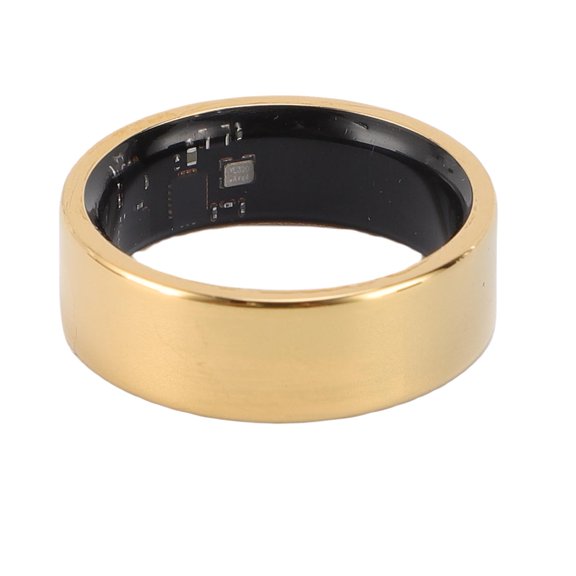 Smart Sports Ring, Step Counting Ring Sleep Aid Music 18mAh Li Battery  Control GPS Locating Function  for Running Cycling Hiking Size 6 16.5mm / 0.65in,Size 7 17.4mm